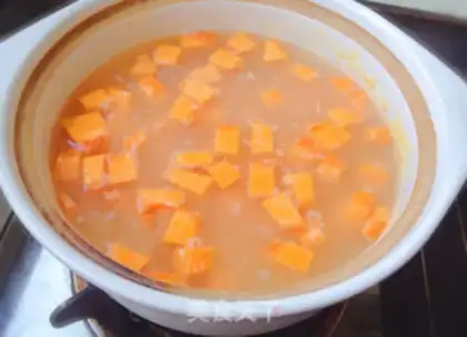 Make Pumpkin porridge step 2