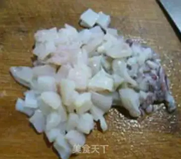Make Piper squid eggs fried rice step 5