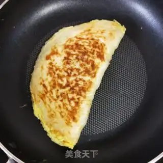 Make Egg ham pancakes step 7