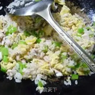 Make Piper squid eggs fried rice step 10