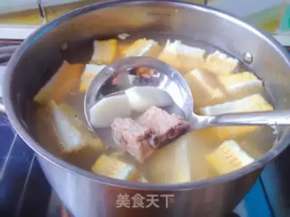 Make ♪ Mountain medicine corn chop soup ♪ step 3