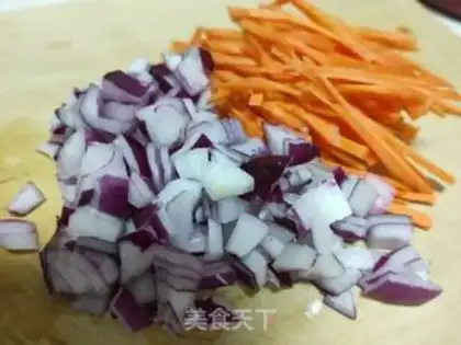 Make Sausage-vegetable pancakes step 1