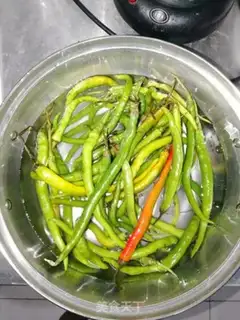 Make Wire pepper, red sausage step 0
