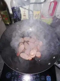 Make Wire pepper, red sausage step 2
