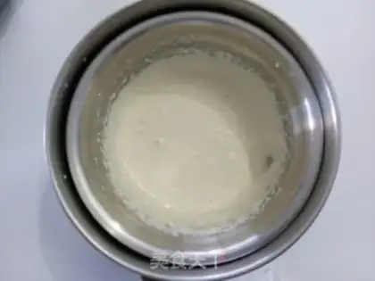 Make Puffed coconut cheese cream cake step 16