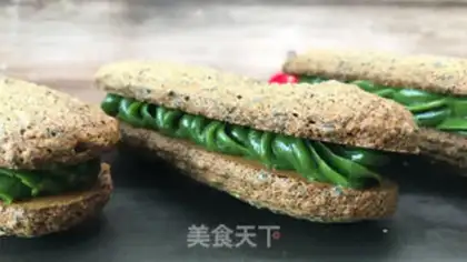 Make Black sesame cream with a cracker step 15