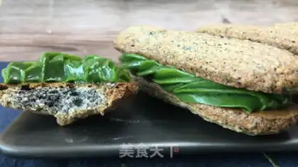 Make Black sesame cream with a cracker step 16
