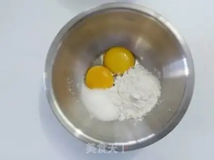Make Puffed coconut cheese cream cake step 19