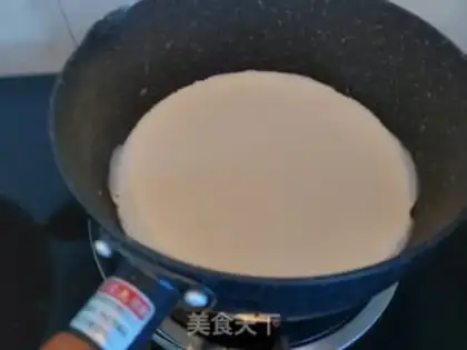 Make Puffed coconut cheese cream cake step 21