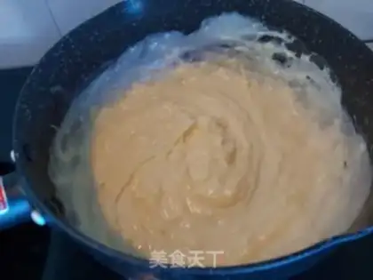 Make Puffed coconut cheese cream cake step 23