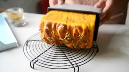 Make Milky pumpkin toast step 19
