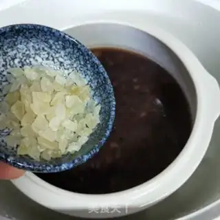 Make Black rice congee step 5