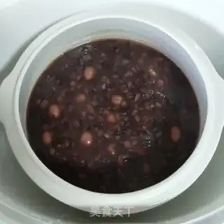 Make Black rice congee step 6