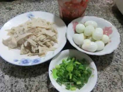 Make Quail egg fried oxen leaves step 0