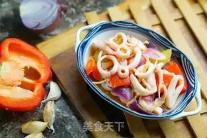 Make Soy sauce, pepper squid step 12