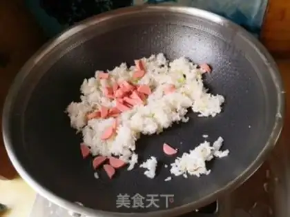Make Quickball fried rice step 5