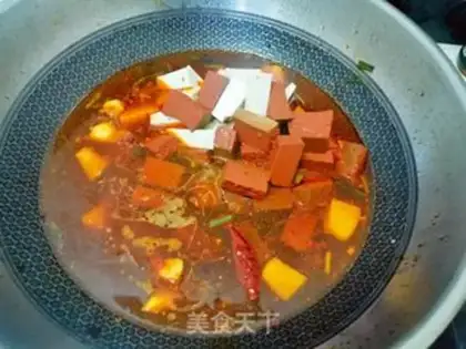 Make Duck blood tofu step 8