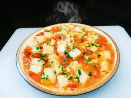 Make Tomato stew tofu step 0