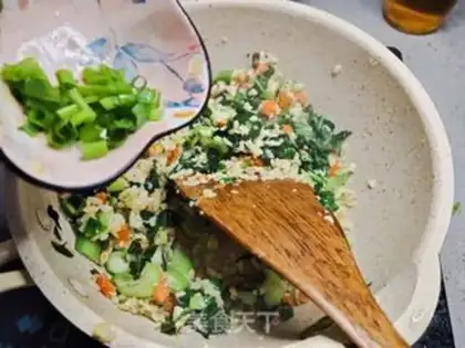 Make ♪ Green green egg fried rice ♪ step 6
