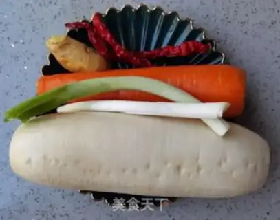 Make Red and white radish for ribs step 4