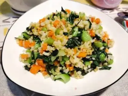 Make ♪ Green green egg fried rice ♪ step 7