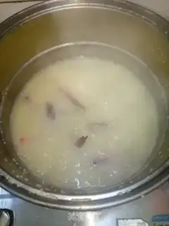 Make Emerald shrimp porridge step 4