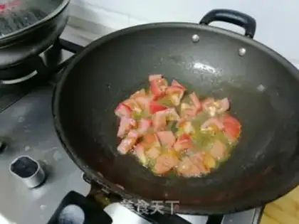 Make Seafood mushrooms and eggplant soup step 3