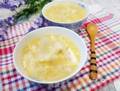 Make Pyramid needle and mushroom corn soup step 10