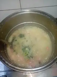 Make Emerald shrimp porridge step 6