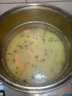 Make Emerald shrimp porridge step 7