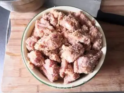 Make Powdered potato ribs step 8