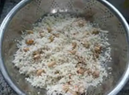 Make ♪ Honey-tree peanut rice ♪ step 7
