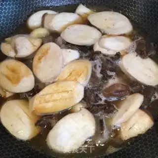 Make Almonds and mushrooms step 4