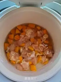 Make Chicken pumpkin rice step 3