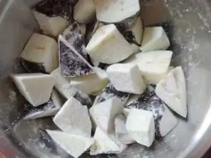 Make Red eggplant step 1