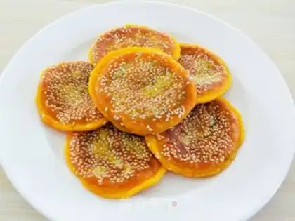 Make Pumpkin rice cake step 0