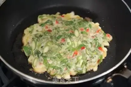 Make Spinach omelet step 1