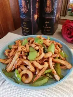 Make The peppers are fried with squid step 9