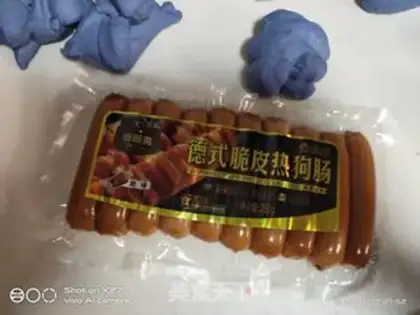 Make Butterbean hot dog roll step 6