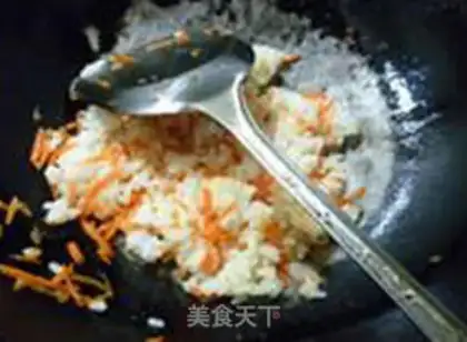 Make Garlic carrot fried rice step 7