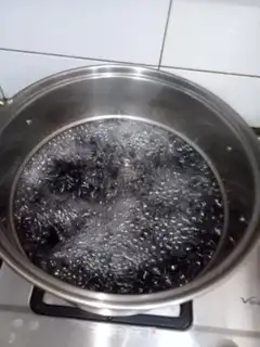 Make Black rice congee step 3