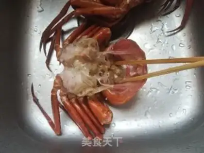 Make Fresh red crabs step 2