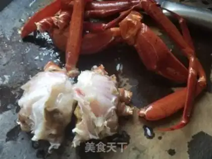 Make Fresh red crabs step 3