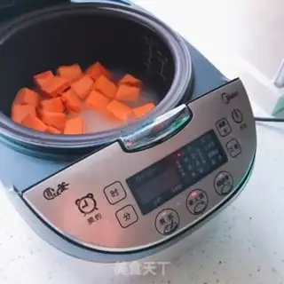 Make Pumpkin rice step 3