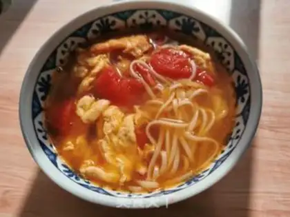 Make Tomato egg noodles step 8