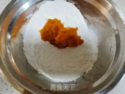 Make Pumpkin rice cake step 1