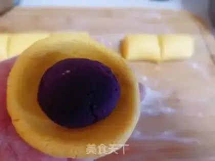 Make Pumpkin rice cake step 4