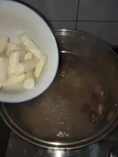 Make Peaches rice congee step 3