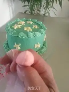 Make Butter cake by the waves step 36