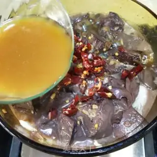 Make Pork blood stew step 16